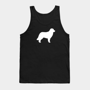 White Leonberger Silhouette Tank Top